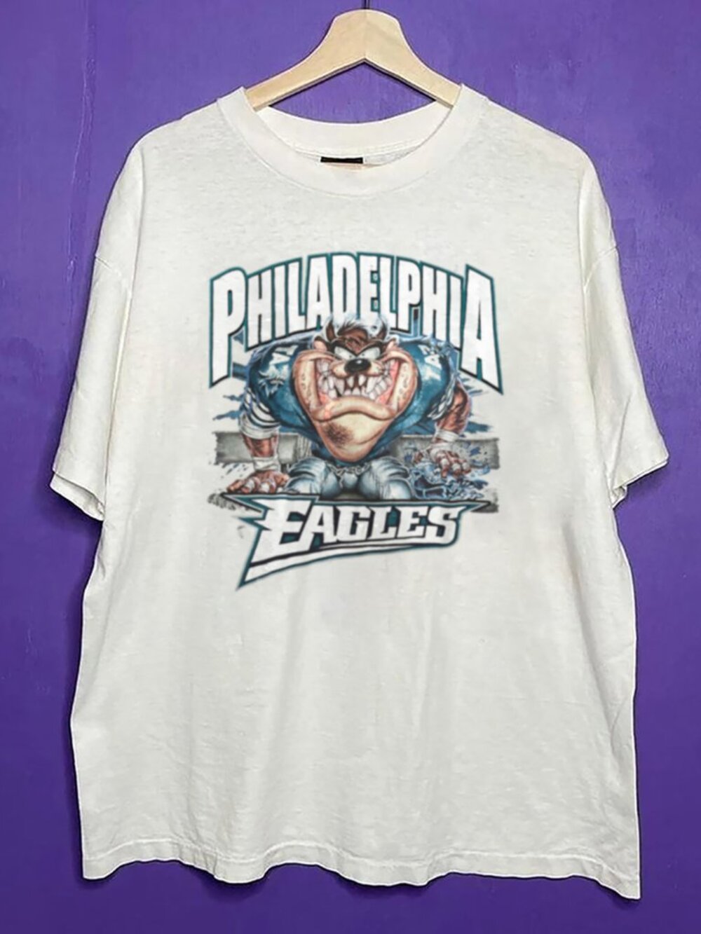 Vintage Philadelphia Eagles Football TAZ T Shirt, Retro 90s NFL Men Women Shirt